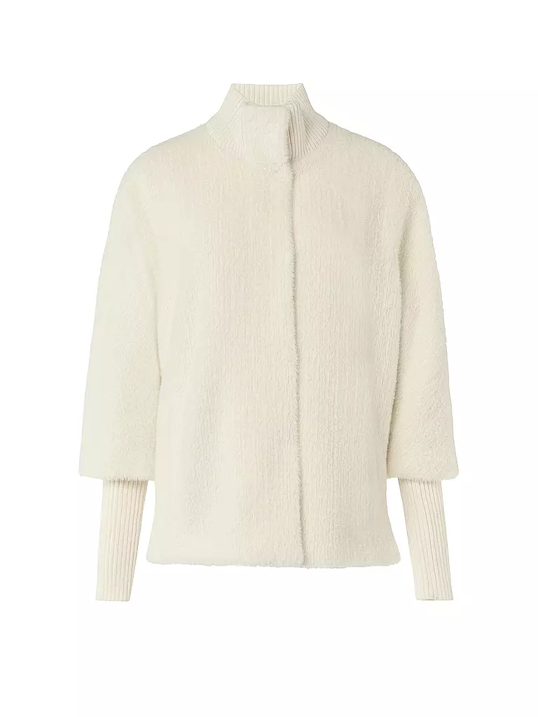 COMMA | Veste aspect fourrure | weiss