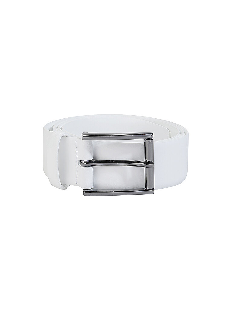 Ceinture en cuir HAKA blanc 115