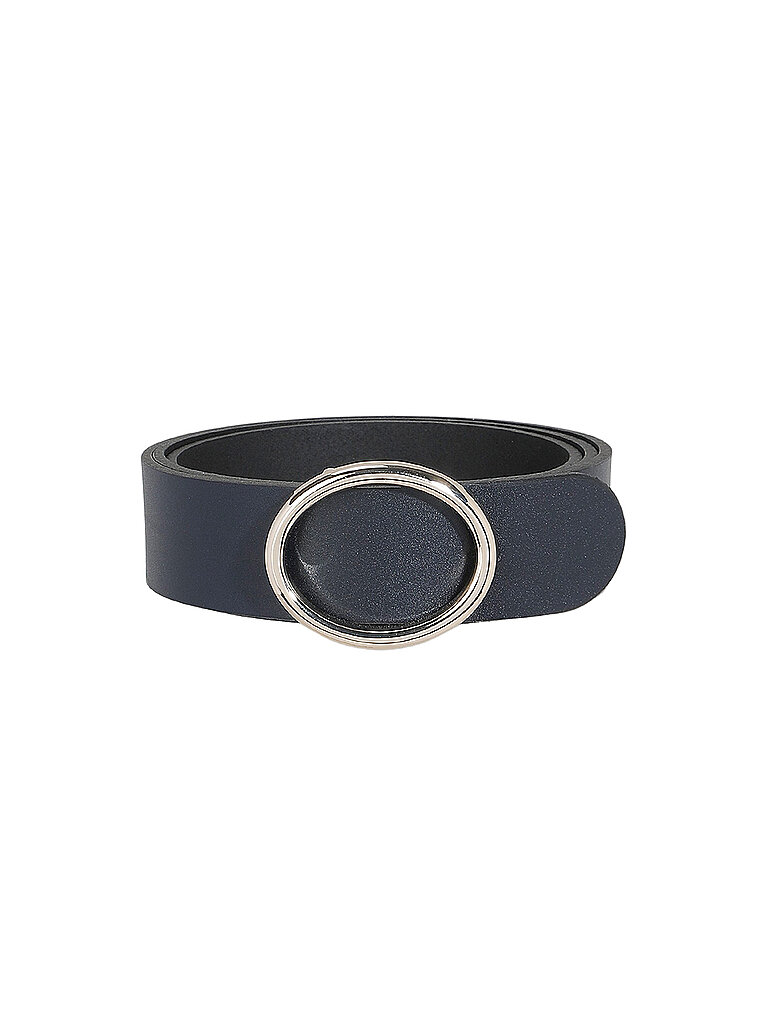 Ceinture en cuir bleu marine 90