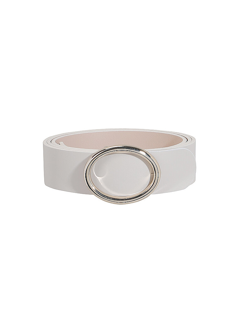 Ceinture en cuir crème 100