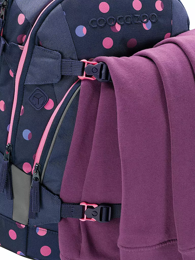 COOCAZOO | Nom du produit : Sac à dos scolaire MATE Reflective Moons | Bleu foncé