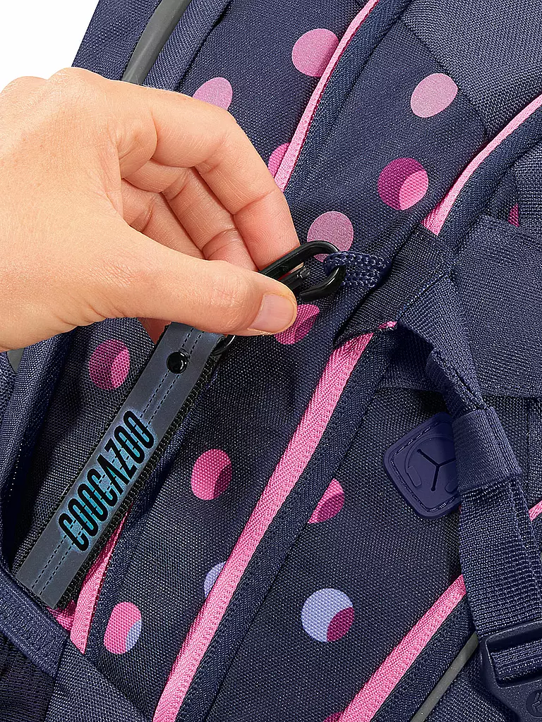 COOCAZOO | Nom du produit : Sac à dos scolaire MATE Reflective Moons | Bleu foncé