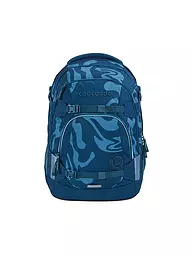 COOCAZOO | Sac à dos scolaire MATE Lime Stripe | Bleu