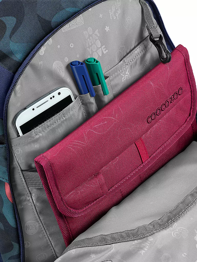 COOCAZOO | Sac à dos scolaire MATE Cloudy Peach | Bleu