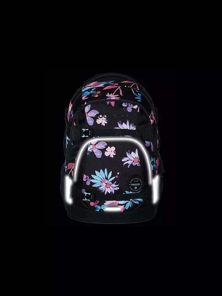COOCAZOO | Sac à dos scolaire MATE Floral Artnight | schwarz
