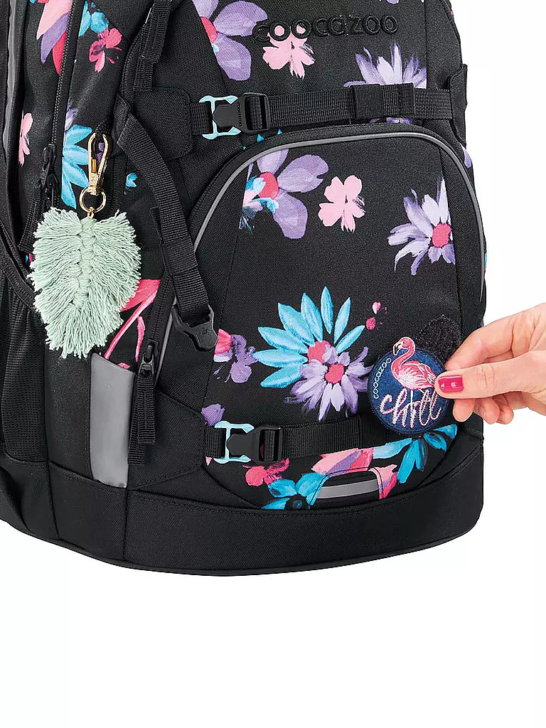 COOCAZOO | Sac à dos scolaire MATE Floral Artnight | schwarz