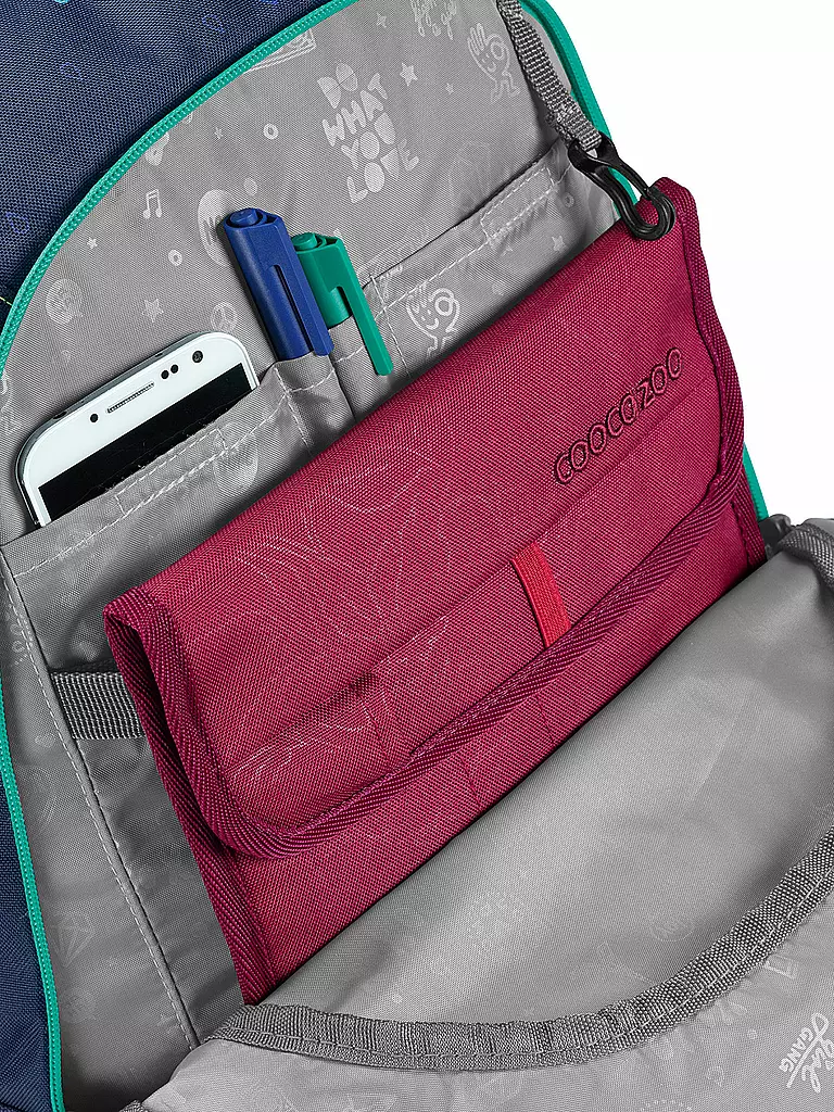 COOCAZOO | Sac à dos scolaire MATE Happy Raindrops | Bleu foncé