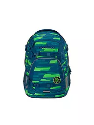 COOCAZOO | Sac à dos scolaire MATE Lime Stripe | Bleu