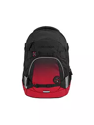 COOCAZOO | Sac à dos scolaire MATE Lime Stripe | Rouge