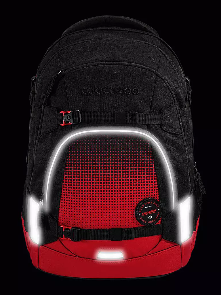 COOCAZOO | Schulrucksack MATE BLAZING FIRE  | Rouge