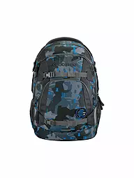 COOCAZOO | Sac à dos scolaire MATE Lime Stripe | Bleu foncé