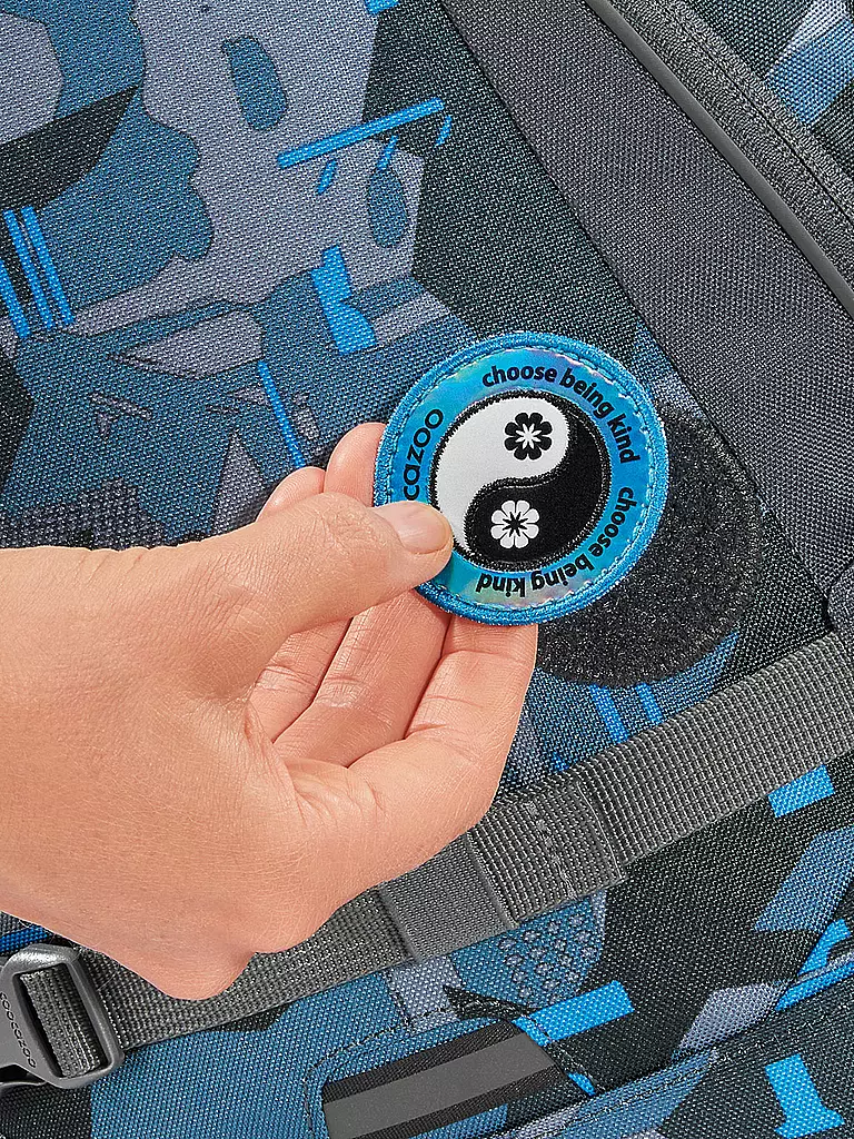 COOCAZOO | Schulrucksack MATE Blue Craft | Bleu foncé