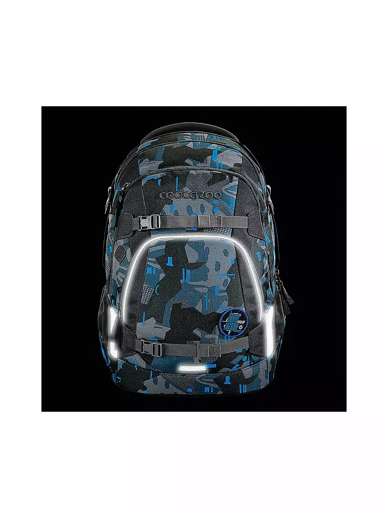 COOCAZOO | Schulrucksack MATE Blue Craft | Bleu foncé