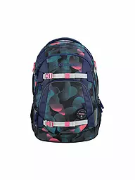 COOCAZOO | Sac à dos scolaire MATE Lime Stripe | Bleu