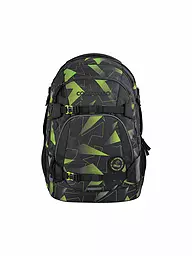 COOCAZOO | Sac à dos scolaire MATE Lime Stripe | Noir