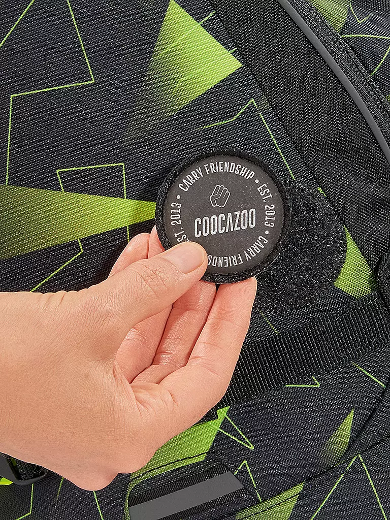 COOCAZOO | Schulrucksack MATE Lime Flash | Noir