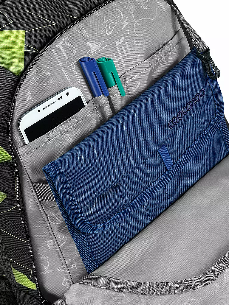 COOCAZOO | Schulrucksack MATE Lime Flash | Noir