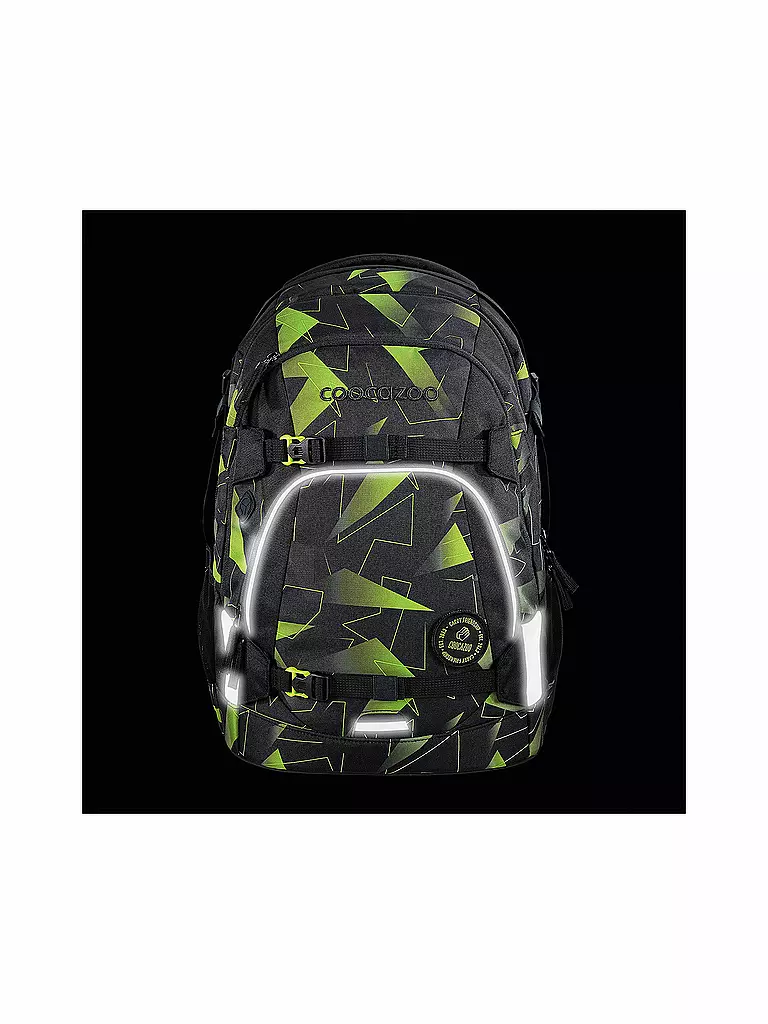 COOCAZOO | Schulrucksack MATE Lime Flash | Noir