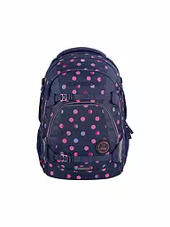 COOCAZOO | Sac à dos scolaire MATE Lime Stripe | Bleu foncé