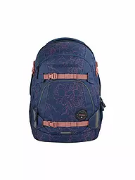 COOCAZOO | Sac à dos scolaire MATE Lime Stripe | Bleu foncé