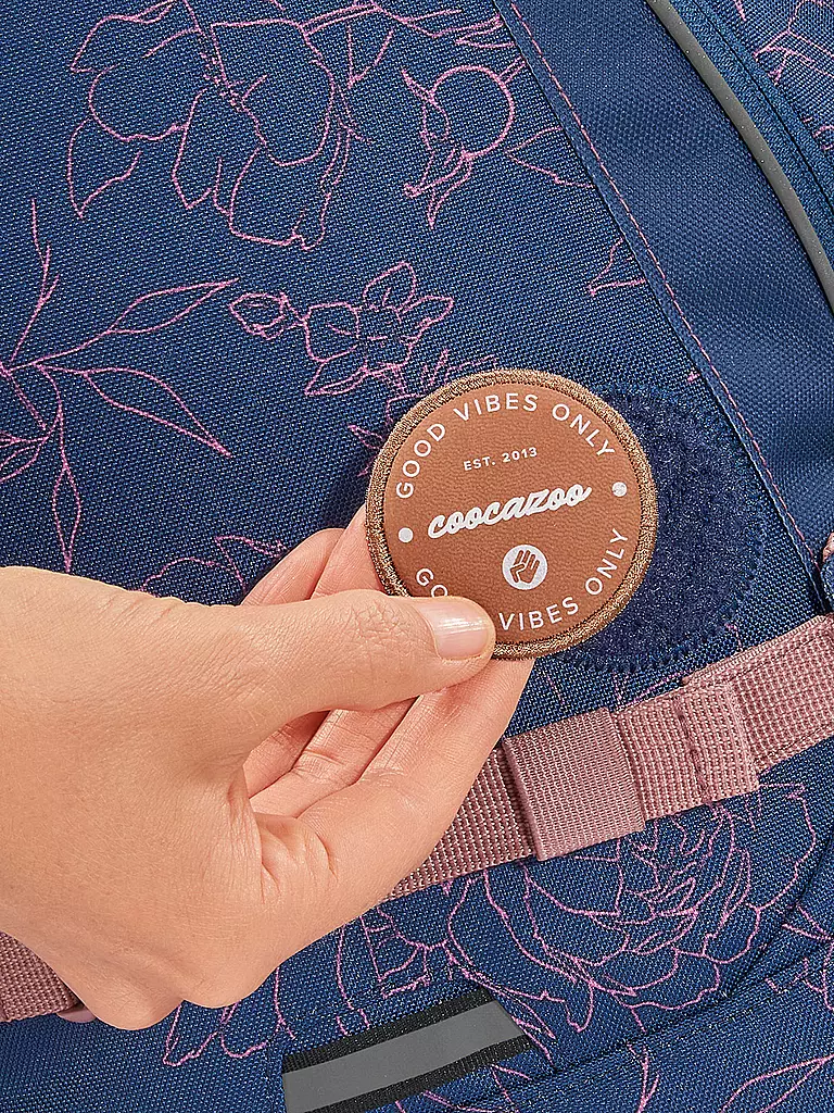 COOCAZOO | Schulrucksack MATE Sweet Rose | Bleu foncé
