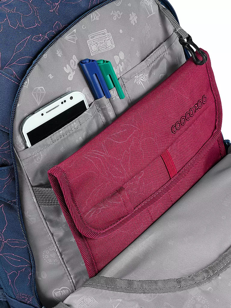 COOCAZOO | Schulrucksack MATE Sweet Rose | Bleu foncé
