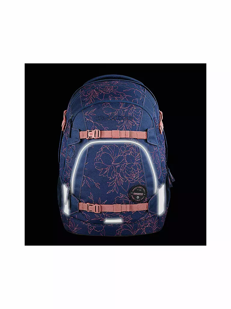 COOCAZOO | Schulrucksack MATE Sweet Rose | Bleu foncé