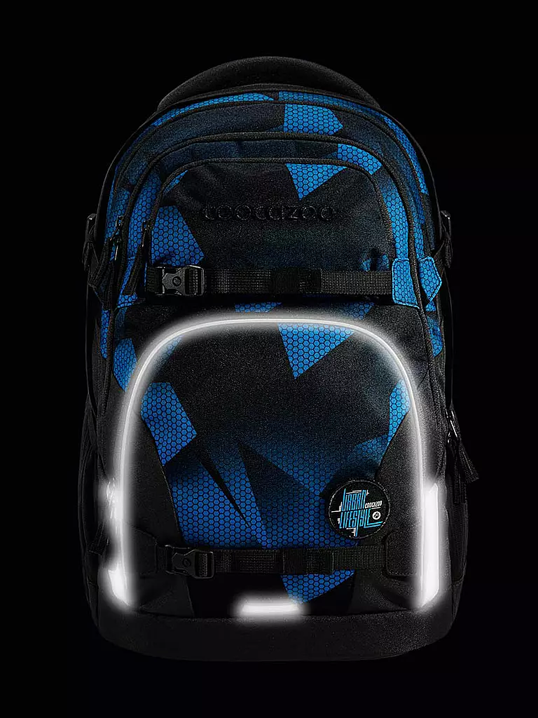 COOCAZOO | Schulrucksack PORTER ELECTRIC ICE | Bleu foncé