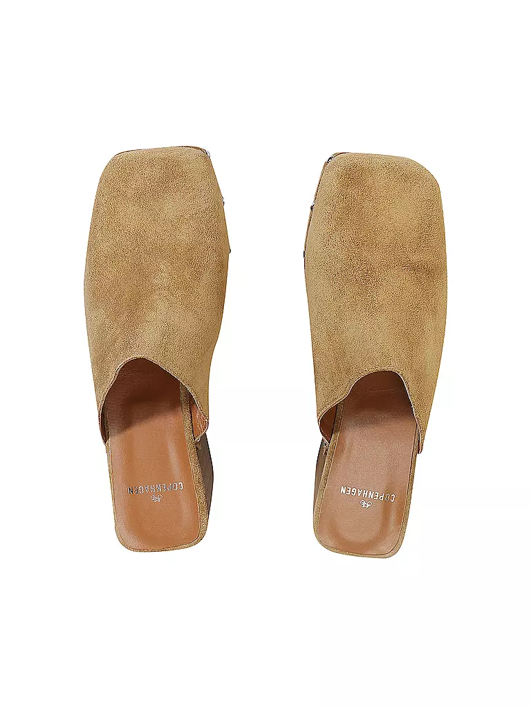 COPENHAGEN | Pantoletten - Clogs SUEDE | Marron clair