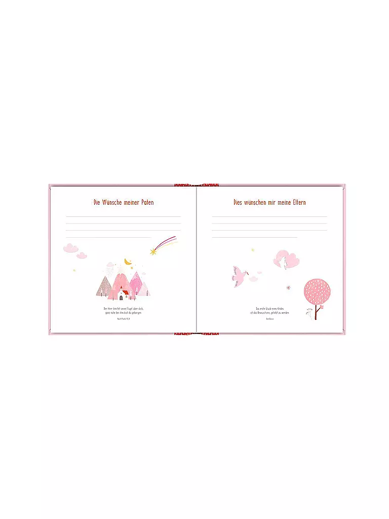COPPENRATH VERLAG | Eintragalbum - Meine Taufe apricot | Rose