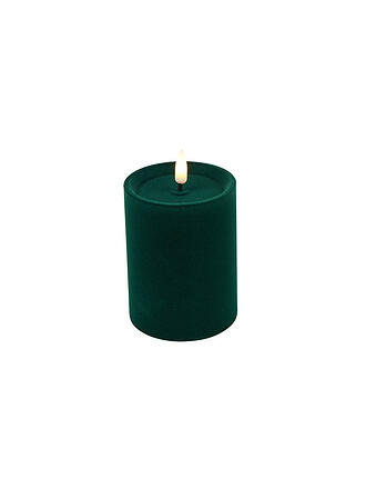 COUNTRYFIELD | Bougie LED VELVET Medium 7,5x10cm Vert Foncé