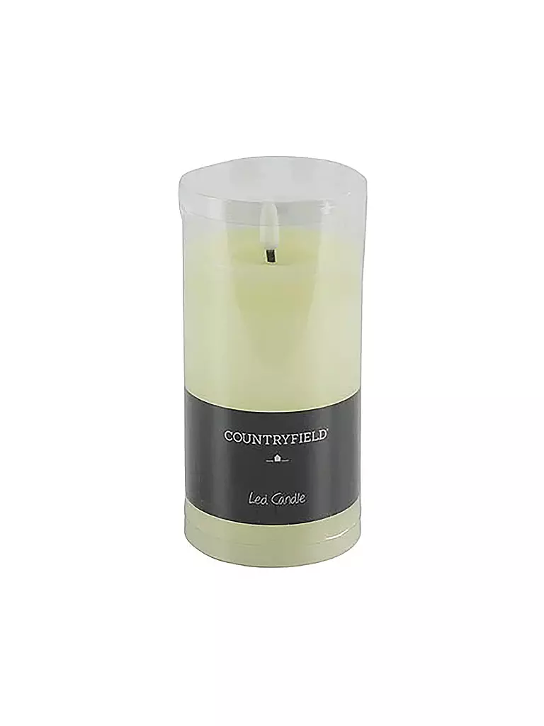 COUNTRYFIELD | Bougie pilier rustique LED Lyon M crème | creme