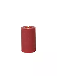 COUNTRYFIELD | Bougie pilier rustique LED Lyon M Rouge | Rouge foncé