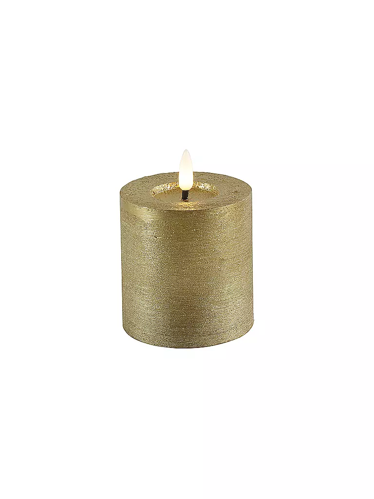 COUNTRYFIELD | Bougie pilier rustique LED Lyon S or | gold