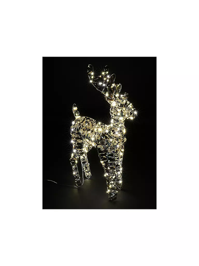 COUNTRYFIELD | LED Cerf 36x14x60cm Bling Small Or | gold