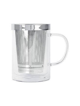 CRISTEL FRANCE | Tasse à thé VERBENA 0,4l verre/acier inoxydable
