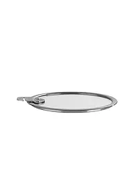 CRISTEL FRANCE | Couvercle en verre plat avec bord en métal 18cm | Transparent