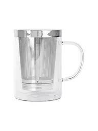 CRISTEL FRANCE | Teebecher VERBENA 0,4l Glas/Edelstahl | Transparent