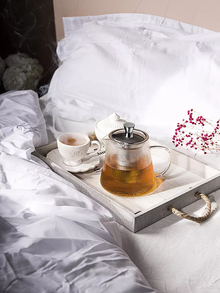 CRISTEL FRANCE | Théière DARJEELING avec filtre dévissable 0,8l Verre / Inox | transparent