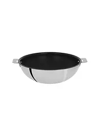 CRISTEL FRANCE | Wok 28cm CASTELINE EXCELISS Inox Antiadhésif | Argent