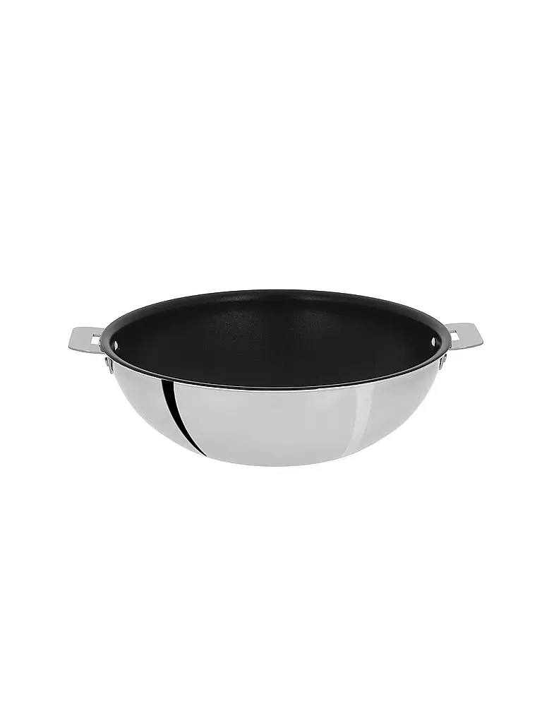 CRISTEL FRANCE | Wok 28cm CASTELINE EXCELISS Inox Antiadhésif | silber