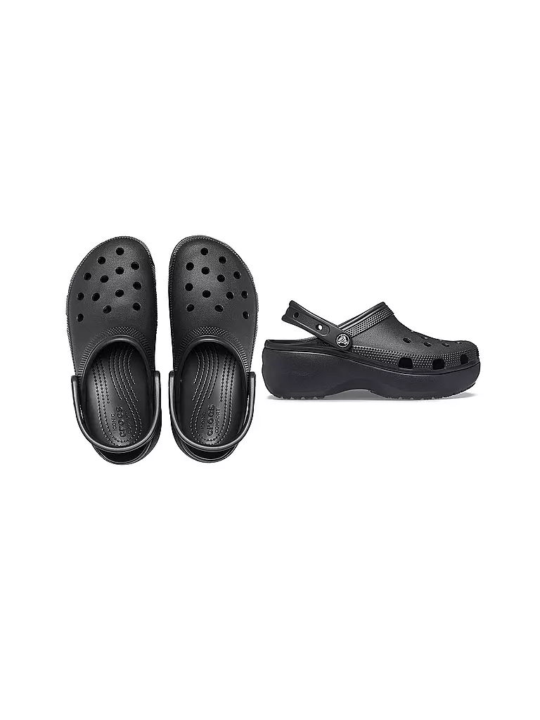 CROCS | Pantoletten CLASSIC PLATFORM CLOG | Noir