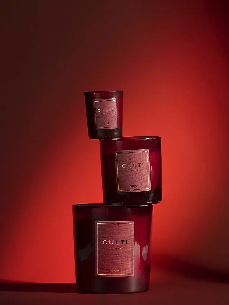 CULTI | Bougie de Noël 270g petite GIOIA Rouge | 