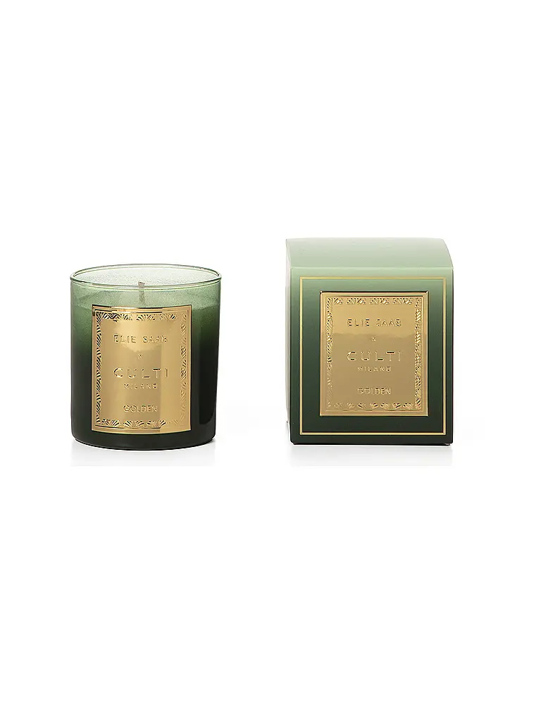 CULTI | Bougie parfumée Elie Saab x Culti Milano 270g Golden | Vert foncé