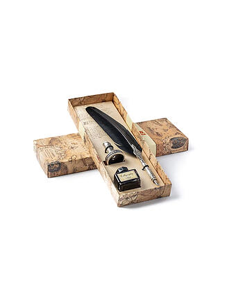 DALLAITI | Set d'écriture avec plume décorée Noir