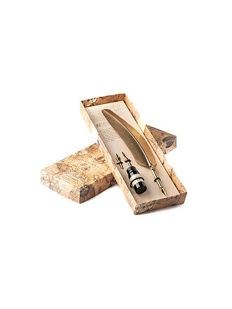 DALLAITI | Set d'écriture avec grand stylo plume doré Or