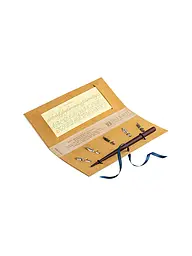DALLAITI | Schreibset mit Kalligrafiestift aus Holz und 5 Kalligrafiefedern Gold | Or