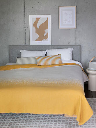 DAVID FUSSENEGGER | Plaid dégradé LUCA 220/240cm Jaune clair