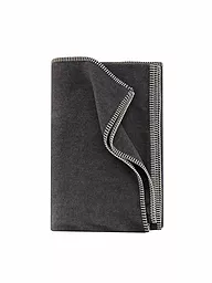 DAVID FUSSENEGGER | Couverture en flanelle avec point décoratif 140x200cm (blanc cassé) | Gris