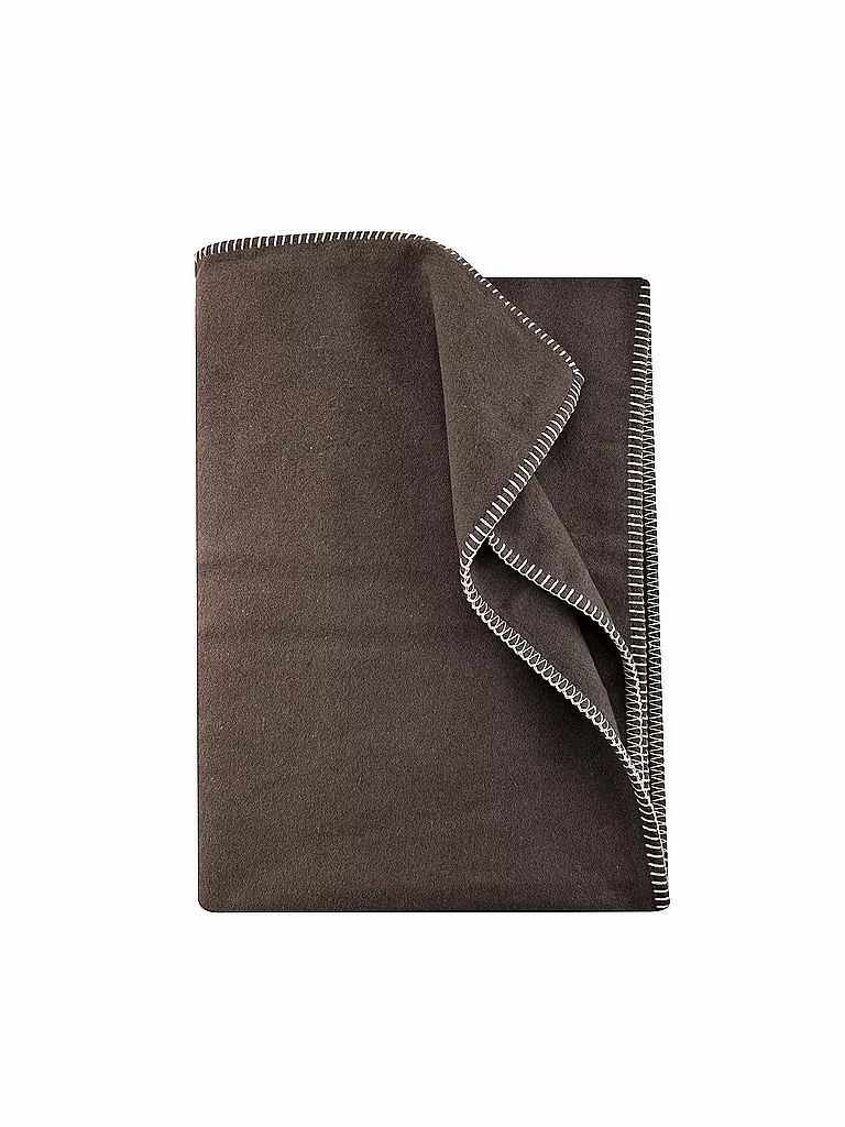DAVID FUSSENEGGER | Couvre-lit - Plaid "Sylt" 140x200cm (Stain/Fango) | braun